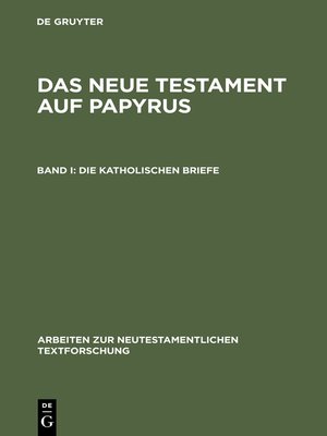 cover image of Die katholischen Briefe